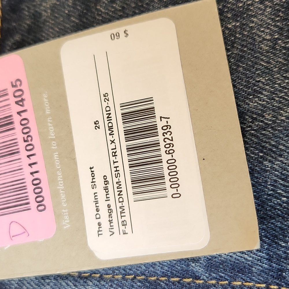 Everlane Vintage Indigo Denim Shorts sz 25 - Picture 6 of 6